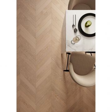 Инженерная доска AlixFloor (Аликс Флор) Французская елка Дуб светлый матовый 600х100х15 мм ALX1020CV