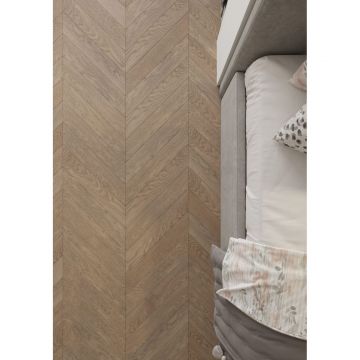 Инженерная доска AlixFloor (Аликс Флор) Французская елка Дуб дымчато-серый 600х100х15 мм ALX1032CV