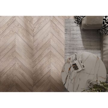 Инженерная доска AlixFloor (Аликс Флор) Французская елка Дуб коричнево-серый 600х100х15 мм ALX1038CV