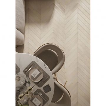 Инженерная доска AlixFloor (Аликс Флор) Французская елка Дуб кристально-белый 600х100х15 мм ALX1053CV