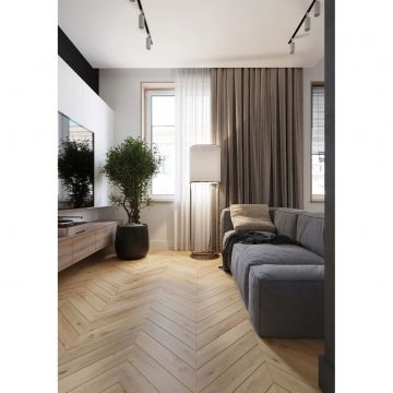 Инженерная доска AlixFloor (Аликс Флор) Французская елка Дуб пуро белый 600х100х15 мм ALX1054CV