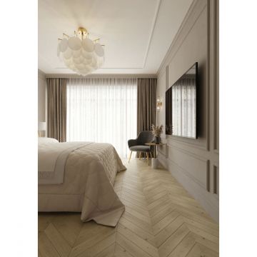 Инженерная доска AlixFloor (Аликс Флор) Французская елка Дуб инвизибл эксквизит 600х100х15 мм ALX1055CV