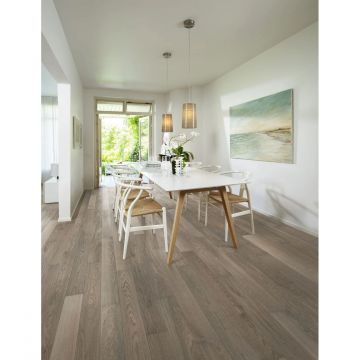 Инженерная доска AlixFloor (Аликс Флор) Планка Дуб дымчато-серый 600-2000х160х15 мм ALX1032PL