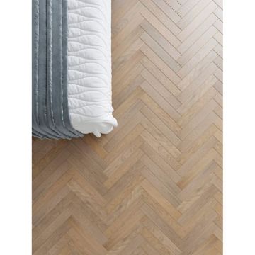 Инженерная доска AlixFloor (Аликс Флор) Английская елка Дуб светлый матовый 600х100х15 мм ALX1020HB