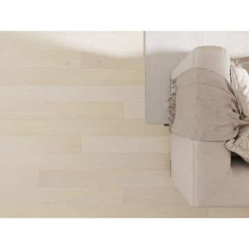 Инженерная доска AlixFloor (Аликс Флор) Планка Дуб кристально-белый 600-2000х160х15 мм ALX1053PL