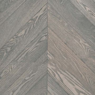 Инженерная доска Wood Bee (Вуд Би) Chevron (Французская елка) Ясень Fog 510х92х12 мм