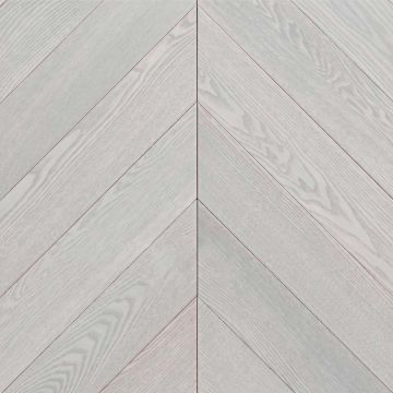 Инженерная доска Wood Bee (Вуд Би) Chevron (Французская елка) Ясень Moonlight 510х92х12 мм