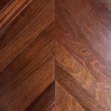 Инженерная доска Wood Bee (Вуд Би) Chevron (Французская елка) Sapele 510х92х12 мм