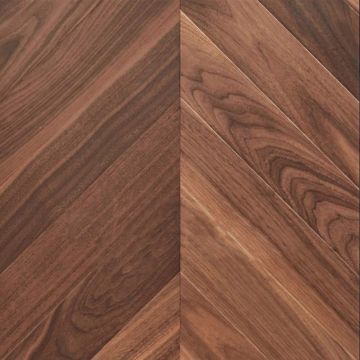 Инженерная доска Wood Bee (Вуд Би) Chevron (Французская елка) Американский Орех Select 510х92х12 мм