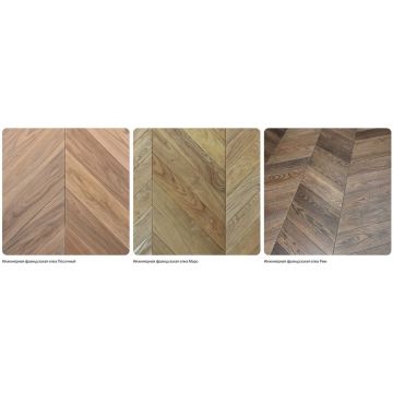 Инженерная доска Antic Wood (Антик Вуд) Антик Французская елка Рустик 600х150х15 мм