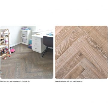 Инженерная доска Antic Wood (Антик Вуд) Тёс Английская елка Натур 600х150х15 мм