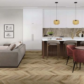 Кварц-виниловая плитка Damy Floor (Деми Флур) Chevron LVT 2,5/43 Амбуаз (Amboise), DF06-Ch-LVT