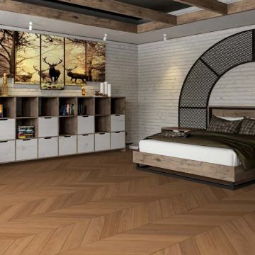 Кварц-виниловая плитка Damy Floor (Деми Флур) Chevron LVT 2,5/43 Блуа (Blois), DF08-Ch-LVT