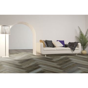 Виниловый пол Boho Floors (Бохо Флорс) Aqua Herringbone 4/43 Дуб Эннеди (Oak Ennedi), AQ 206