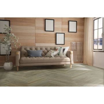 Виниловый пол Boho Floors (Бохо Флорс) Aqua Herringbone 4/43 Дуб Миссури (Oak Missouri), AQ 208