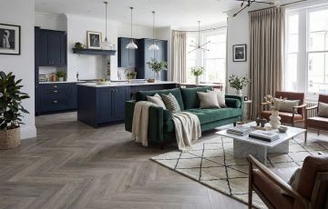 Ламинат Stone Floor (Стоун Флор) MSPC Herringbone 8/43 Дуб Браунстоун (Oak Brownstone), 2529-4 MР