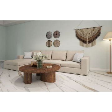 Ламинат Stone Floor (Стоун Флур) MSPC Big Stone 8/43 Мрамор Бело-золотой (White-Gold Marble), DC833 MP