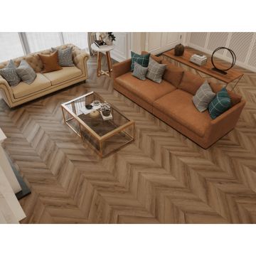 Виниловый SPC ламинат Tulesna (Тулесна) Искусство в шевроне (Art Chevron) 5/34 Eterno, 1011-4