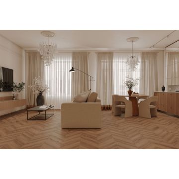 Виниловый SPC ламинат Tulesna (Тулесна) Искусство в шевроне (Art Chevron) 5/34 Unico, 1011-5