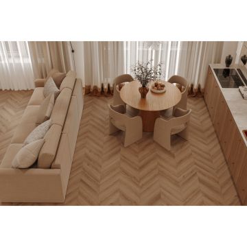 Виниловый SPC ламинат Tulesna (Тулесна) Искусство в шевроне (Art Chevron) 5/34 Unico, 1011-5