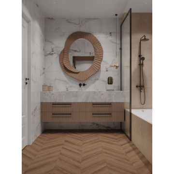 Виниловый SPC ламинат Tulesna (Тулесна) Искусство в шевроне (Art Chevron) 5/34 Segreto, 1011-6