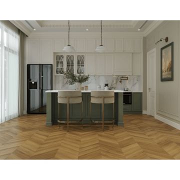 Виниловый SPC ламинат Tulesna (Тулесна) Искусство в шевроне (Art Chevron) 5/34 Fresco, 1011-9