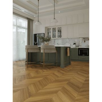 Виниловый SPC ламинат Tulesna (Тулесна) Искусство в шевроне (Art Chevron) 5/34 Fresco, 1011-9