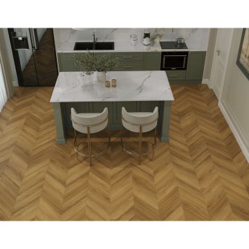 Виниловый SPC ламинат Tulesna (Тулесна) Искусство в шевроне (Art Chevron) 5/34 Fresco, 1011-9