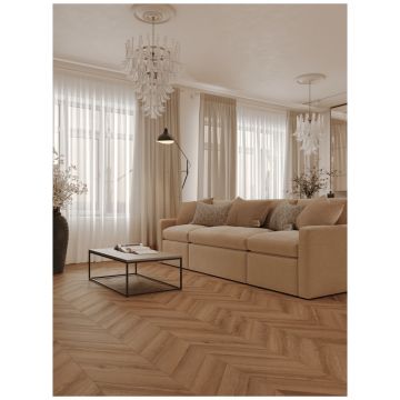 Каменно-полимерный ламинат SPC Тулесна Искусство шеврона (CHEVRON ART) 5/34 Уникальный Unico фаска 4V (крашеная) 1011-5, Tulesna