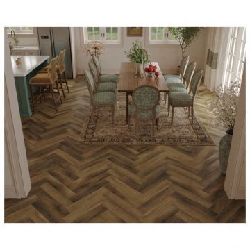 Каменно-полимерный ламинат SPC Тулесна Искусство в паркете (Art Parquet) 4/43 Оплот Oplot фаска 4V 1005-14, Tulesna