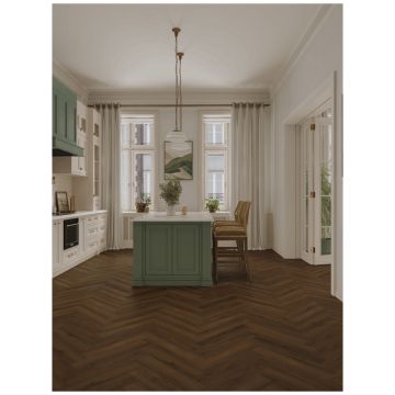 Каменно-полимерный ламинат SPC Тулесна Искусство в паркете (Art Parquet) 4/43 Атлант Atlant фаска 4V 1005-17, Tulesna