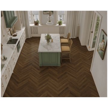 Каменно-полимерный ламинат SPC Тулесна Искусство в паркете (Art Parquet) 4/43 Атлант Atlant фаска 4V 1005-17, Tulesna
