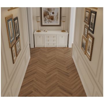 Каменно-полимерный ламинат SPC Тулесна Искусство в паркете (Art Parquet) 4/43 Каскад Kaskad фаска 4V 1005-19, Tulesna