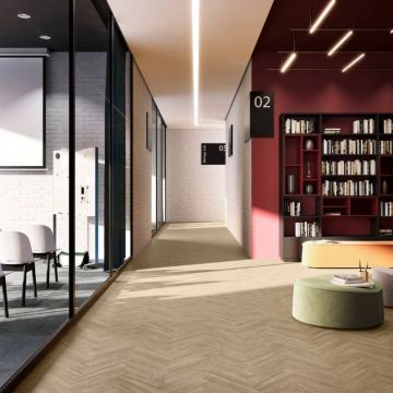 Кварц-виниловая LVT напольная плитка Invictus (Инвиктус) Primus Dryback Parquet 2,5/42 New England Oak Sand, 32