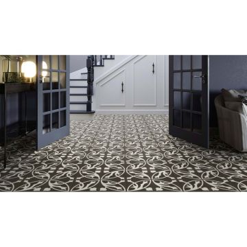 Кварц-виниловая LVT напольная плитка Invictus (Инфвиктус) Maximus Dryback Victorian 2,5/42 Treasure Charcoal Decor, 99