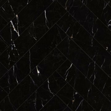 Кварц-виниловая LVT напольная плитка Invictus (Инфвиктус) Maximus Click Herringbone 5/42 Black Marble Noir, 98