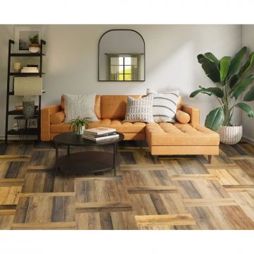 Виниловый SPC ламинат Respect Floor (Респект Флур) Венгерская елка 4/43 Дуб Амбарный (Oak Barn) , 2306