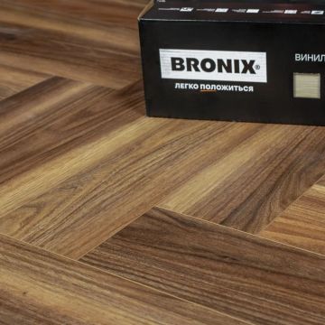 Кварцвиниловая SPC плитка Bronix (Броникс) Kvarr Елка 4/43 Walnut
