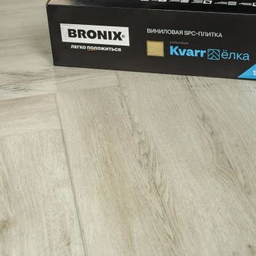 Кварцвиниловая SPC плитка Bronix (Броникс) Kvarr Елка 4/43 White Agat