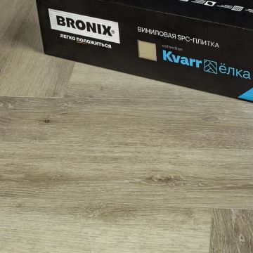 Кварцвиниловая SPC плитка Bronix (Броникс) Kvarr Елка 4/43 Greys