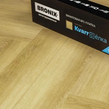 Кварцвиниловая SPC плитка Bronix (Броникс) Kvarr Елка 4/43 Dune
