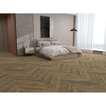 Полимерный пол SPC Offwood (Оффвуд) HerringboneOFF 4/33 Корсика (Corsica)