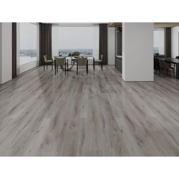 Кварц-виниловый SPC ламинат DW Flooring (ДВ Флуринг) Классическая елка 5/43 Серый гранит (Gray Granite), LG-S-7203 с интегрированной подложкой