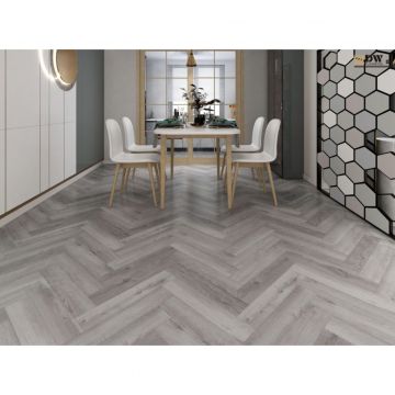 Кварц-виниловый SPC ламинат DW Flooring (ДВ Флуринг) Классическая елка 5/43 Арктика (Arctic), HY-R-004 с интегрированной подложкой