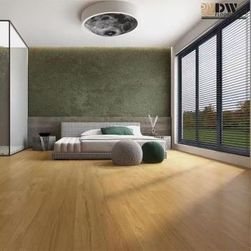 Кварц-виниловый SPC ламинат DW Flooring (ДВ Флуринг) Палубная 5/43 Дуб средне светлый (Medium Light Oak), HY-P-105 с интегрированной подложкой