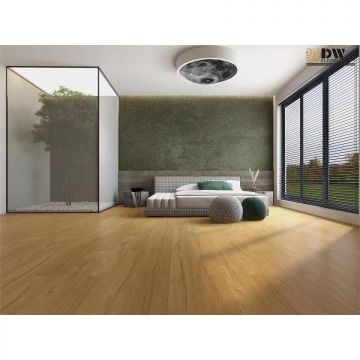 Кварц-виниловый SPC ламинат DW Flooring (ДВ Флуринг) Палубная 5/43 Дуб средне светлый (Medium Light Oak), HY-P-105 с интегрированной подложкой