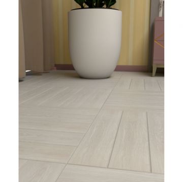 Кварцвиниловая SPC плитка Novafloor (Новафлур) Chateau 4,5/43 Дуб Шато Белый (Oak Chateau White), NF-57