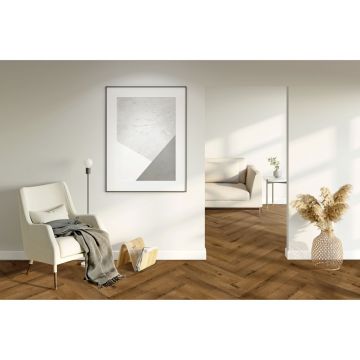 Виниловый SPC ламинат Куберпол (Cuberpol) Резонанс Kuberparquet 6/34 Эсквайр 658 (Esquire 658), KR658PQ с подложкой встроенной IXPE 1 мм