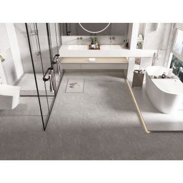 Виниловый SPC ламинат Куберпол (Cuberpol) Резонанс Kuberstone 5/34 Элегант 501 (Elegant 501), KR501ST с подложкой встроенной IXPE 1 мм