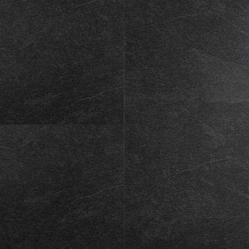 Кварцвиниловая SPC плитка ShineStone (ШайнСтоун) Узкая доска 4/43 Черный базальт (Black Basalt), 4002